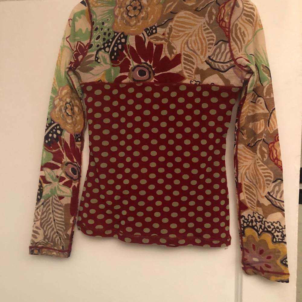Multi color Italian wool top by Fuzzi